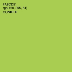 #A8CD51 - Conifer Color Image