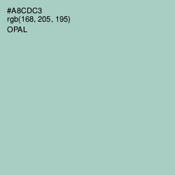 #A8CDC3 - Opal Color Image