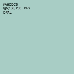 #A8CDC5 - Opal Color Image