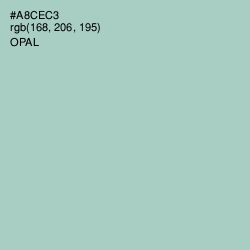 #A8CEC3 - Opal Color Image