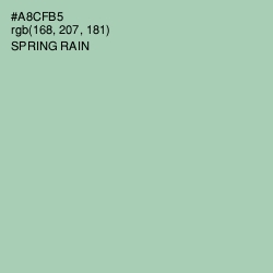 #A8CFB5 - Spring Rain Color Image