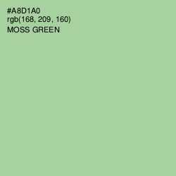 #A8D1A0 - Moss Green Color Image