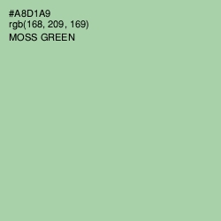 #A8D1A9 - Moss Green Color Image