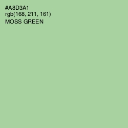 #A8D3A1 - Moss Green Color Image