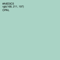 #A8D3C5 - Opal Color Image