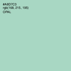 #A8D7C3 - Opal Color Image