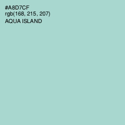 #A8D7CF - Aqua Island Color Image