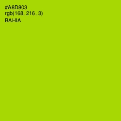 #A8D803 - Bahia Color Image