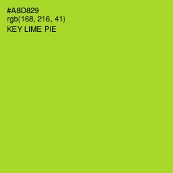 #A8D829 - Key Lime Pie Color Image