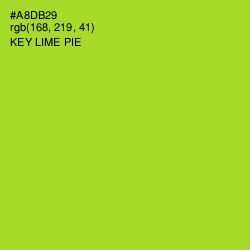 #A8DB29 - Key Lime Pie Color Image