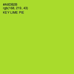 #A8DB2B - Key Lime Pie Color Image