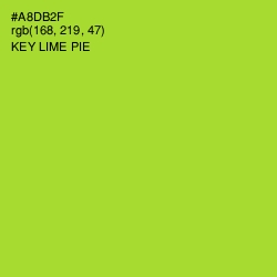 #A8DB2F - Key Lime Pie Color Image