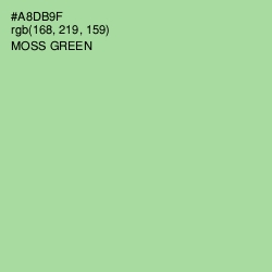 #A8DB9F - Moss Green Color Image