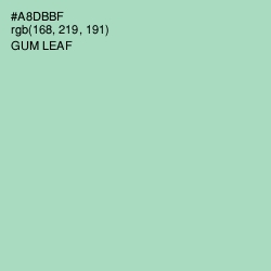 #A8DBBF - Gum Leaf Color Image