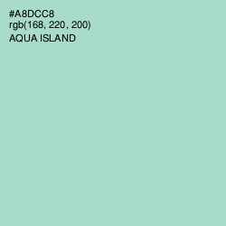 #A8DCC8 - Aqua Island Color Image