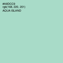 #A8DCC9 - Aqua Island Color Image