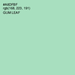 #A8DFBF - Gum Leaf Color Image