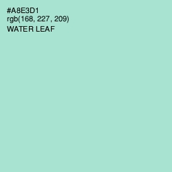 #A8E3D1 - Water Leaf Color Image