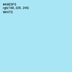 #A8E5F5 - Blizzard Blue Color Image