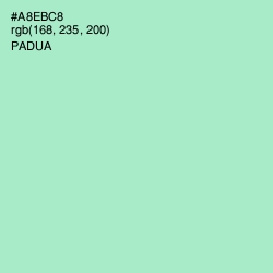 #A8EBC8 - Padua Color Image