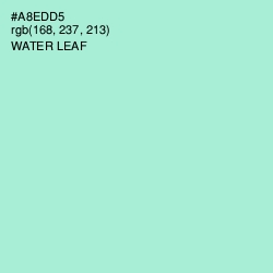 #A8EDD5 - Water Leaf Color Image