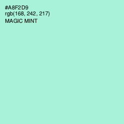 #A8F2D9 - Magic Mint Color Image