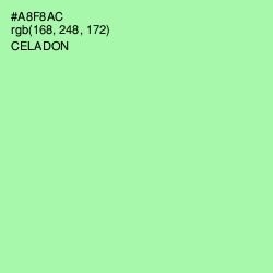 #A8F8AC - Celadon Color Image