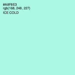 #A8F8E3 - Ice Cold Color Image