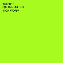 #A8FB1F - Inch Worm Color Image