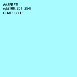 #A8FBFE - Charlotte Color Image