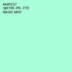 #A8FED7 - Magic Mint Color Image