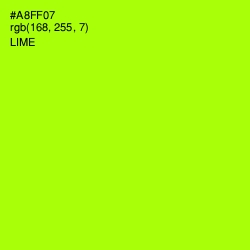 #A8FF07 - Lime Color Image
