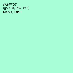 #A8FFD7 - Magic Mint Color Image