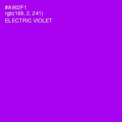 #A902F1 - Electric Violet Color Image