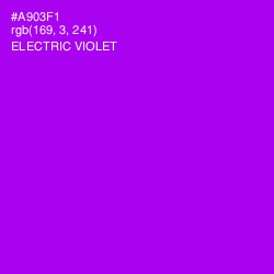 #A903F1 - Electric Violet Color Image