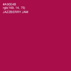 #A90E4B - Jazzberry Jam Color Image