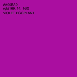 #A90EA0 - Violet Eggplant Color Image