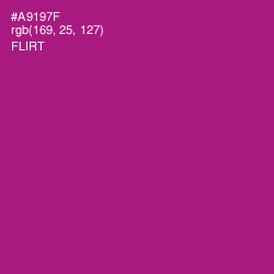 #A9197F - Flirt Color Image