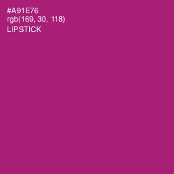 #A91E76 - Lipstick Color Image