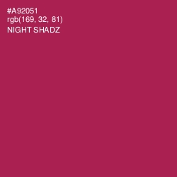 #A92051 - Night Shadz Color Image