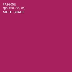 #A9205E - Night Shadz Color Image