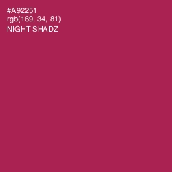 #A92251 - Night Shadz Color Image