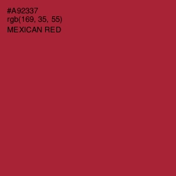 #A92337 - Mexican Red Color Image