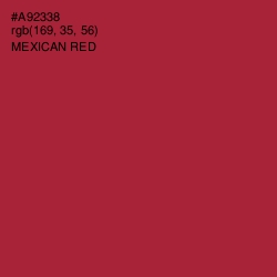 #A92338 - Mexican Red Color Image