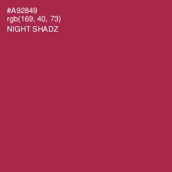 #A92849 - Night Shadz Color Image