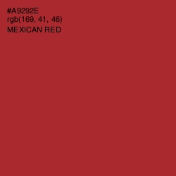 #A9292E - Mexican Red Color Image