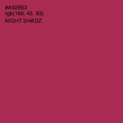 #A92B53 - Night Shadz Color Image