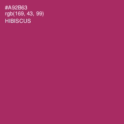#A92B63 - Hibiscus Color Image