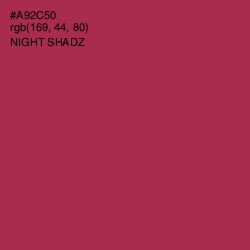 #A92C50 - Night Shadz Color Image