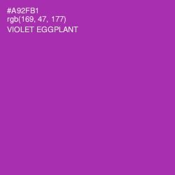 #A92FB1 - Violet Eggplant Color Image